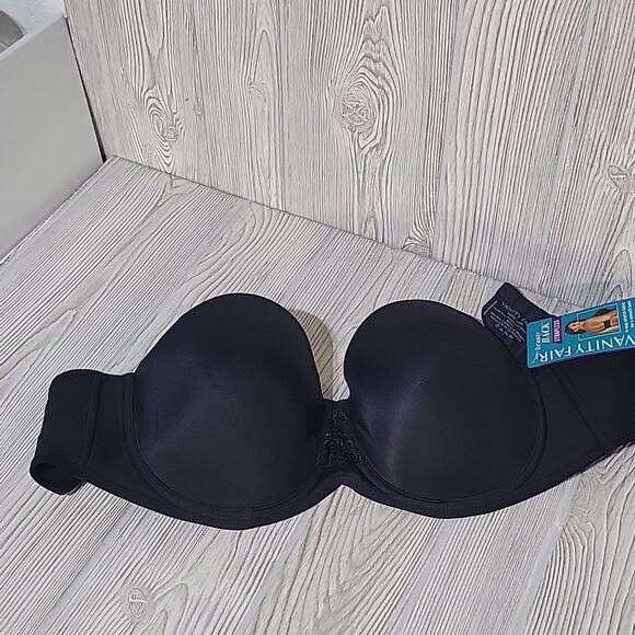 Vanity Fair Women's Beauty Back Strapless Bra, Black, Size 40D, NWT - Picture 2 of 7